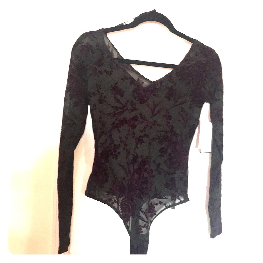 Guess Bodysuit (Black/Dark Purple)
